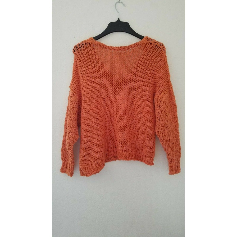 Free People Sunday Shore Cotton Blend Sweater Sz M - Picture 7 of 12